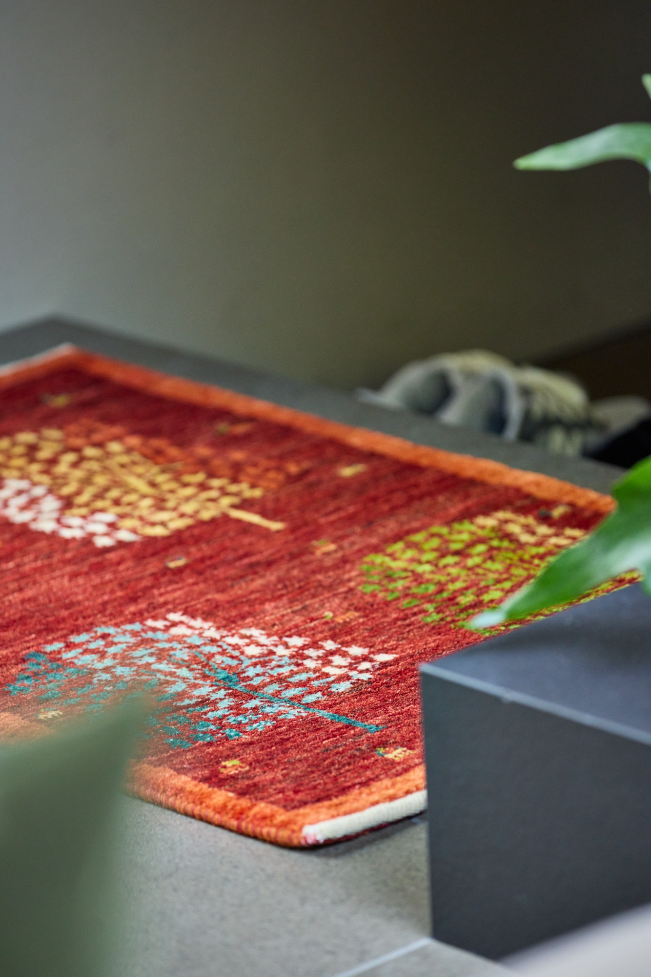 使用事例③ 玄関ギャッベ 赤